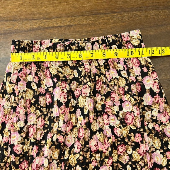 Boho Floral Maxi Skirt XS Small Coquette Ruffle H&M Cottage Fairy Whimsical - Picture 5 of 9